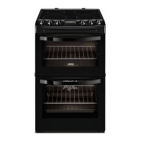 ZCV46330BA 549mm Electric Double Oven with 109L Capacity in Black