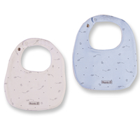 Absorba Baby Boys Blue Pack of Two Bibs