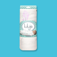 Lulujo Bamboo Muslin Wrap Pink Kites