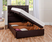 Deluxe Double Leather Storage Ottoman