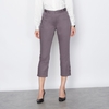 Cropped Trousers in Stretch Cotton Satin