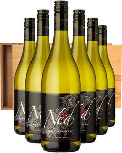 The Ned Sauvignon Blanc Six Bottle Wine Gift in Wood 6 x 75cl Bottles