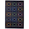 Mult-Coloured Contemporary Patterned Egyptian Made Heatset Rug