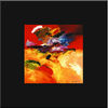 Multi Coloured Paint Effect 3D Glass Wall Art Hanging