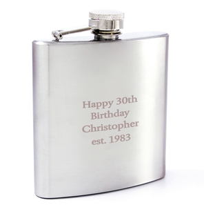 Hallmark Engraved Hip Flask