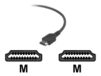 Belkin - Video / audio cable - HDMI - 28 AWG - 19 pin HDMI (M) - 19 pin HDMI (M) - 3 m - black