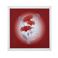 Neken Easy Tile Waterslide Tranfers Red Bouquet 4in/110mm x 6
