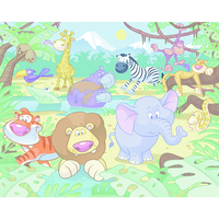 Walltastic Baby Jungle Safari 8ft x 10ft