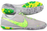 Elastico Finale II Prem Indoor Football Trainers Pure Platinum/Poison/Green Volt