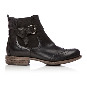 Moda in Pelle Calisi Black Low Casual Short Boots