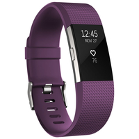 Fitbit Charge 2 Large Fitness Tracker with Heart Rate Sensor - Plum