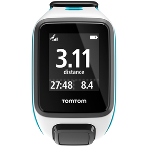 TomTom Runner 2 Cardio Small Heart Rate Monitor - White/Blue