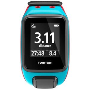 TomTom Runner 2 Large GPS Sports Watch - Blue/Red