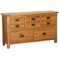 Vancouver Oak Petite 5 (2+3) Drawer Dresser Chest