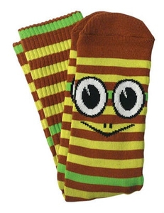 Toy Machine Turtle Stripe Socks - Brown