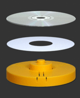 Label applicator kit for CD/DVD/Blu-ray disc media