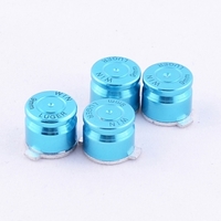 PS3 PS2 Blue Metal Controller Bullet Buttons - Blue Bullet Button Mod