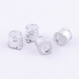 PS3 PS2 Silver Metal Controller Bullet Buttons - Silver Bullet Button Mod