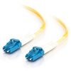 10m LC-LC 9/125 OS1 Duplex Singlemode PVC Fibre Optic Cable (LSZH) - Yellow