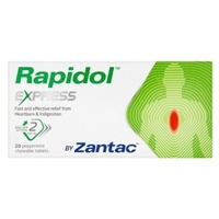 Zantac Rapidol Express Chewable Tablets 10 Tabs
