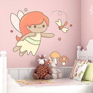 Fairy and Dragonfly Wall Sticker