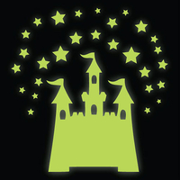 Glow in the Dark Fairytale Castle Wall Sticker