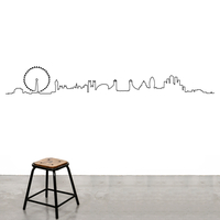 London City Skyline Wall Sticker