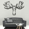 Moose Head Wooden Wall Art