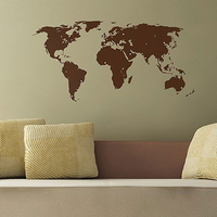 Small World Map Wall Sticker