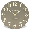 Thomas Kent Arabic Taupe Mantel Clock - 6 Inch