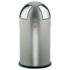 Wesco Push-Two Recycling Bin - New Silver