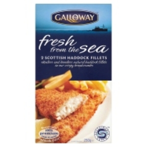 Galloway Fresh from the Sea Scottish Haddock Fillets 250g