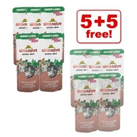3 g Almo Nature Green Label Mini - Buy 5 Get 5 Free! - 10 x 3 g Chicken Fillet
