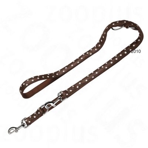 Hunter Adjustable Dog Lead Fancy Dots - 200 cm long 20 mm wide