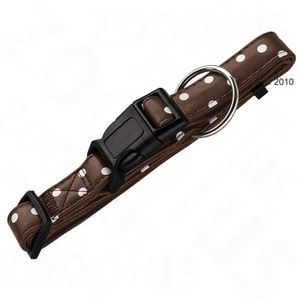 Hunter Dog Collar Fancy Dots - Size S 30 - 45 cm neck circumference 15 mm wide