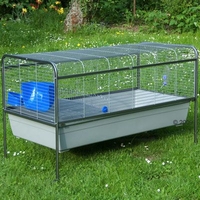 Rabbit - and Guinea Pig Cage R6A - Base Granite Grey