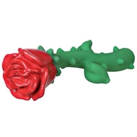 Red Rose Latex Dog Toy - 18 cm