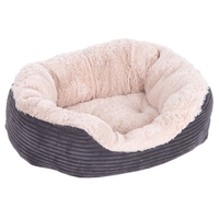 Rosewood Grey Jumbo Pet Bed - 51 x 43 x 15 cm (L x W x H)