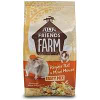 Tiny Friends Farm Reggie Rat & Mimi Mouse Tasty Mix - Economy Pack: 2 x 2.5kg