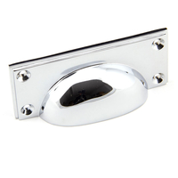 Art Deco Drawer Pull - Polished Chrome