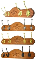 Coat Hook Board - Mahogany Finish
