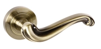 Colchester Lever Door Handle - Antique Brass Finish