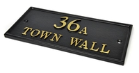 Contemporary Rectangle House Name Sign