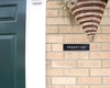 Contemporary Rectangle House Number Sign