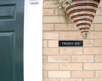 Contemporary Rectangle House Number Sign