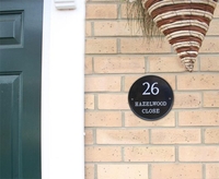 Contemporary Round Bespoke House Name Sign