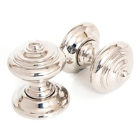 Elmore Door Knob Set - Polished Nickel Finish