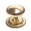 Period Art Deco Centre Door Knob - Polished Bronze