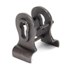 Period Euro Door Pull with Back-To-Back Fixings - Aged Bronze