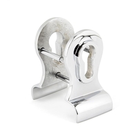 Period Euro Door Pull with Back-To-Back Fixings - Polished Chrome